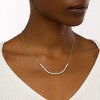 Thumbnail Image 2 of 2 CT. T.W. Certified Lab-Grown Diamond Alternating Necklace in 14K White Gold (F/SI2)