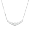Thumbnail Image 1 of 1 CT. T.W. Certified Lab-Grown Diamond Graduated Seven Stone Necklace in 14K White Gold (F/SI2)