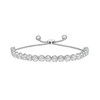 Thumbnail Image 1 of 3 CT. T.W. Certified Lab-Grown Diamond Line Bolo Bracelet in 14K White Gold (F/SI2) – 9.5"