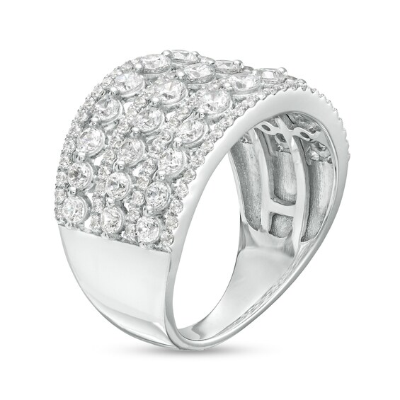 2 CT. T.w. Certified Lab-Grown Diamond Multi-Row Ring in 14K White Gold