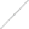 Thumbnail Image 0 of 4 CT. T.W. Certified Lab-Created Diamond Alternating Bracelet in 14K White Gold (F/SI2)