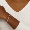 Thumbnail Image 1 of 4 CT. T.W. Certified Lab-Created Diamond Alternating Bracelet in 14K White Gold (F/SI2)