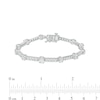 Thumbnail Image 3 of 4 CT. T.W. Certified Lab-Created Diamond Alternating Bracelet in 14K White Gold (F/SI2)