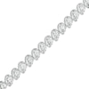 Thumbnail Image 0 of 5 CT. T.W. Certified Lab-Created Diamond Swirl Tennis Bracelet in 14K White Gold (F/SI2)