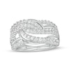Thumbnail Image 1 of 1 CT. T.W. Certified Lab-Grown Diamond Intertwined Multi-Row Ring in 14K White Gold (F/SI2)