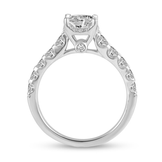 CT. T.w. Princess-Cut Diamond Hidden Frame Bridal Set in 14K Gold (I/I2
