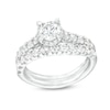 Thumbnail Image 1 of 2 CT. T.W. Diamond Hidden Frame Bridal Set in 14K White Gold (I/I2)