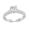 Thumbnail Image 4 of 2 CT. T.W. Diamond Hidden Frame Bridal Set in 14K White Gold (I/I2)