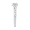 Thumbnail Image 5 of 2 CT. T.W. Diamond Hidden Frame Bridal Set in 14K White Gold (I/I2)
