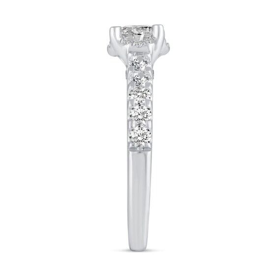 2 CT. T.w. Diamond Hidden Frame Bridal Set in 14K White Gold (I/I2)