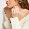 Thumbnail Image 2 of 1-3/8 CT. T.W. Diamond Hidden Frame Bridal Set in 14K White Gold (I/I2)