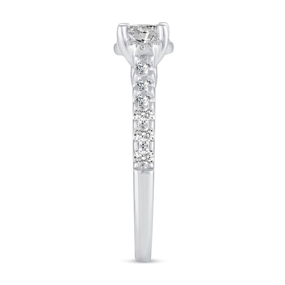 1-3/8 CT. T.w. Diamond Hidden Frame Bridal Set in 14K White Gold (I/I2)
