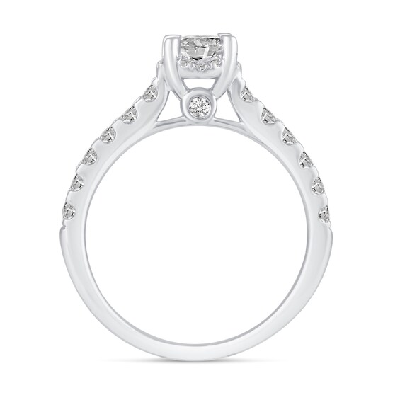 1-3/8 CT. T.w. Diamond Hidden Frame Bridal Set in 14K White Gold (I/I2)