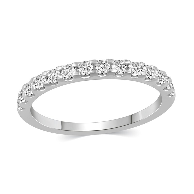 Main Image 7 of 1-3/8 CT. T.W. Diamond Hidden Frame Bridal Set in 14K White Gold (I/I2)