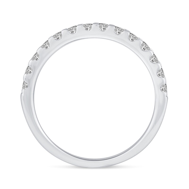 Main Image 9 of 1-3/8 CT. T.W. Diamond Hidden Frame Bridal Set in 14K White Gold (I/I2)