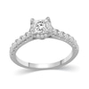 Thumbnail Image 4 of 1-3/8 CT. T.W. Princess-Cut Diamond Hidden Frame Bridal Set in 14K White Gold (I/I2)