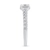 Thumbnail Image 5 of 1-3/8 CT. T.W. Princess-Cut Diamond Hidden Frame Bridal Set in 14K White Gold (I/I2)