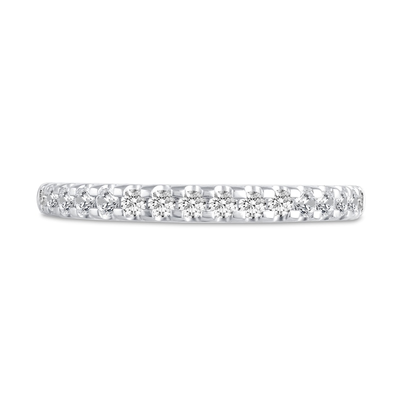 Main Image 8 of 1 CT. T.W. Diamond Hidden Frame Bridal Set in 14K White Gold (I/I2)