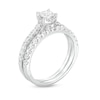 Thumbnail Image 3 of 1 CT. T.W. Princess-Cut Diamond Hidden Frame Bridal Set in 14K White Gold (I/I2)