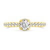 Thumbnail Image 5 of 1 CT. T.W. Diamond Hidden Frame Bridal Set in 14K Gold (I/I2)