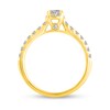 Thumbnail Image 6 of 1 CT. T.W. Diamond Hidden Frame Bridal Set in 14K Gold (I/I2)