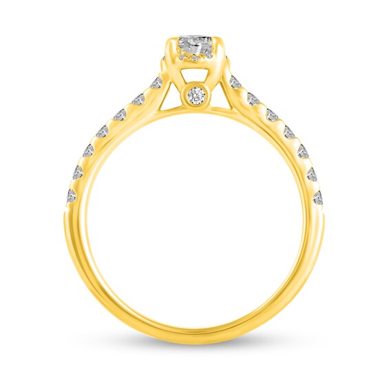 1 CT. T.w. Diamond Hidden Frame Bridal Set in 14K Gold (I/I2)