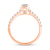 Thumbnail Image 6 of 1 CT. T.W. Diamond Hidden Frame Bridal Set in 14K Rose Gold (I/I2)