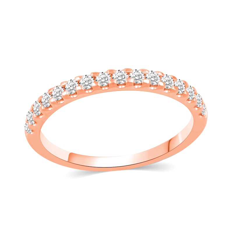 Main Image 7 of 1 CT. T.W. Diamond Hidden Frame Bridal Set in 14K Rose Gold (I/I2)