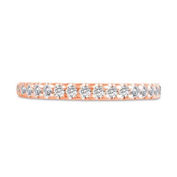 1 CT. T.w. Diamond Hidden Frame Bridal Set in 14K Rose Gold (I/I2)