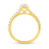 Thumbnail Image 6 of 1 CT. T.W. Princess-Cut Diamond Hidden Frame Bridal Set in 14K Gold (I/I2)
