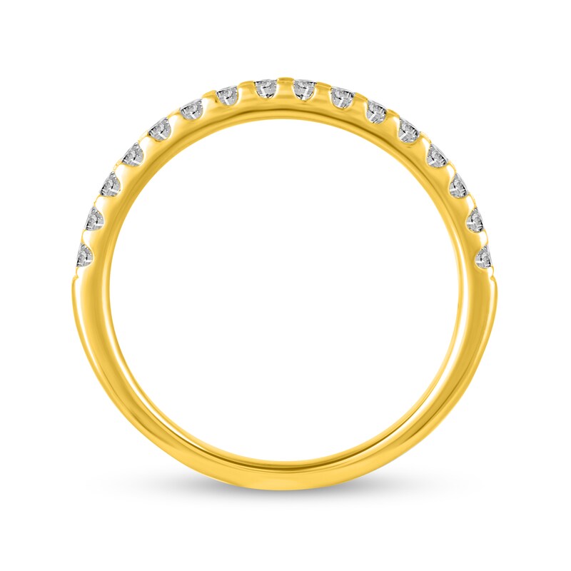 Main Image 9 of 1 CT. T.W. Princess-Cut Diamond Hidden Frame Bridal Set in 14K Gold (I/I2)