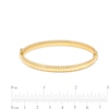 Thumbnail Image 3 of 6.0mm Textured Bangle in Hollow 14K Gold