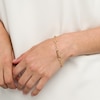 Thumbnail Image 2 of Paper Clip Link and Rolo Chain Bracelet in Hollow 10K Gold - 7.5"