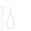 Thumbnail Image 3 of Outlined Teardrop Earrings in 10K Gold