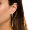 Thumbnail Image 2 of Oval Paper Clip-Style Hoop Earrings in 10K Gold