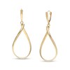 Thumbnail Image 1 of Curved Open Drop Earrings in 10K Gold