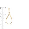 Thumbnail Image 3 of Curved Open Drop Earrings in 10K Gold