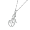 Thumbnail Image 2 of 1/5 CT. T.W. Diamond Abstract Om and Trident Symbol in Sterling Silver