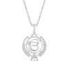 Thumbnail Image 1 of 1/8 CT. T.W. Diamond Khanda Ek Onkar Symbol in Sterling Silver