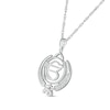 Thumbnail Image 2 of 1/8 CT. T.W. Diamond Khanda Ek Onkar Symbol in Sterling Silver