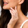 Thumbnail Image 2 of Vera Wang Love Collection 1-1/3 CT. T.W. Round and Pear-Shaped Diamond Three Stone Engagement Ring in 14K White Gold