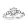 Thumbnail Image 1 of Vera Wang Love Collection 3/4 CT. T.W. Diamond Frame Engagement Ring in 14K White Gold and Black Rhodium