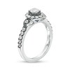 Thumbnail Image 3 of Vera Wang Love Collection 3/4 CT. T.W. Diamond Frame Engagement Ring in 14K White Gold and Black Rhodium