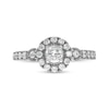 Thumbnail Image 4 of Vera Wang Love Collection 3/4 CT. T.W. Diamond Frame Engagement Ring in 14K White Gold and Black Rhodium