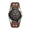 Thumbnail Image 0 of Men's Fossil Coachman Chronograph Brown Leather Strap Cuff-Style Watch with Black Dial (Model: CH2891)