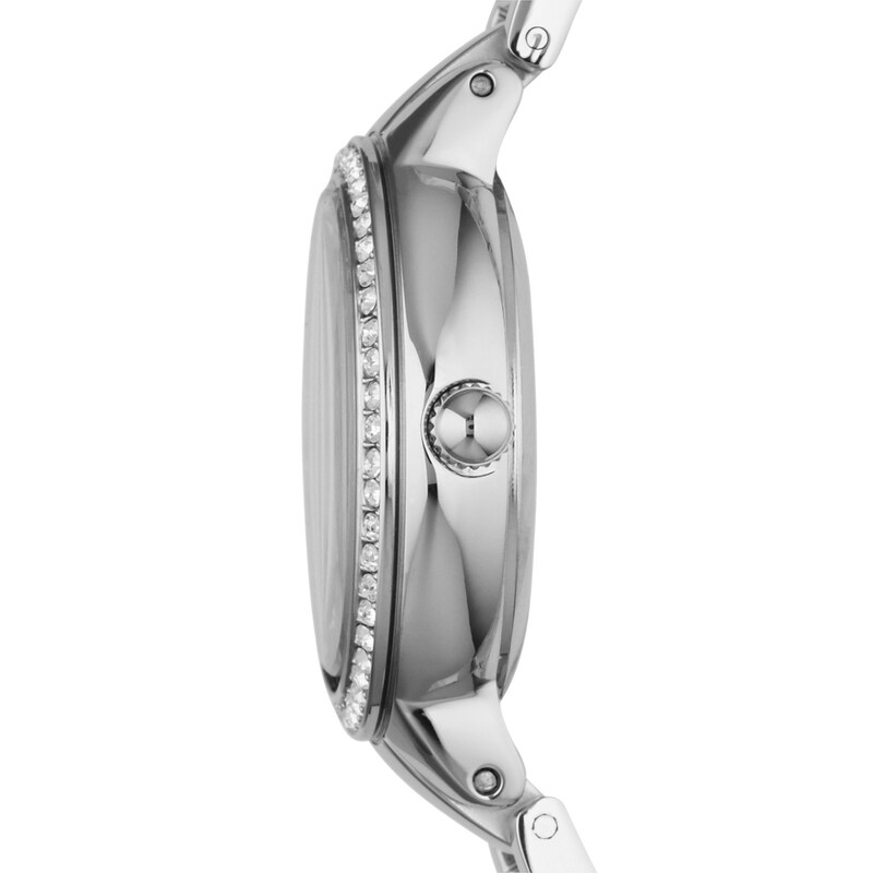 Main Image 2 of Ladies' Fossil Virginia Crystal Accent Watch with Silver-Tone Dial (Model: ES3282)
