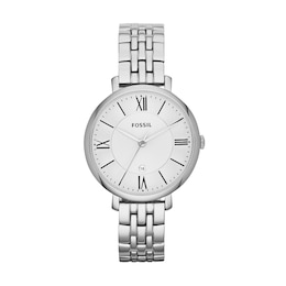 Ladies' Fossil Jacqueline Watch with White Dial (Model: ES3433)
