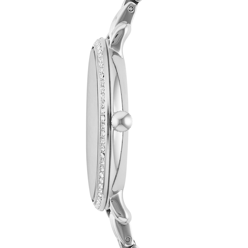 Main Image 2 of Ladies' Fossil Jacqueline Crystal Accent Watch with White Dial (Model: ES3545)