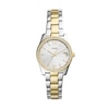Thumbnail Image 1 of Ladies' Fossil Scarlette Mini Crystal Accent Two-Tone Watch with Silver-Tone Dial (Model: ES4319)