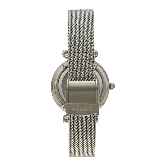 Ladies' Fossil Carlie Mesh Watch with Mother-of-Pearl Dial (Model: Es4432)